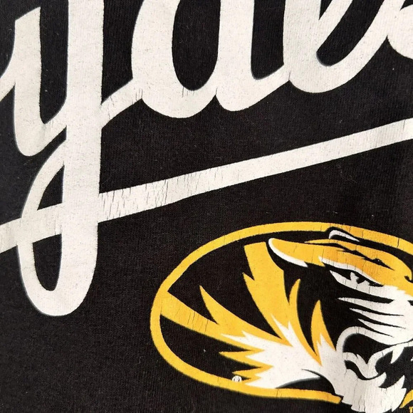 Kansas City Royals Mizzou Shirt Men Medium Black Short Sleeve Crew Neck Champion - Picture 5 of 11